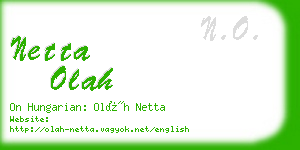 netta olah business card